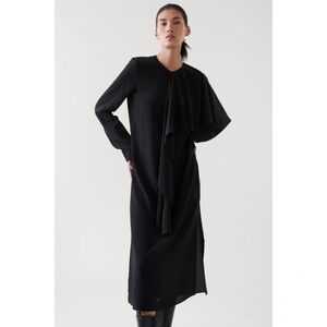 NWT COS Cape Dress Sz 10 Black